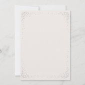 Waterverf Vlinders Zilveren Confetti Quinceanera Kaart (Achterkant)