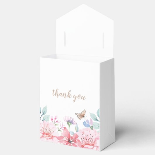 Waterverf vlindervaar Bedankdoosjes (Geopend)