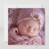 Waterverf vlindervlieg van geboorte aangekondigd Aankondiging (Achterkant)