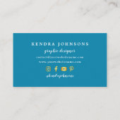 Waterverf Vloeistof met goud Visitekaartje (Achterkant)