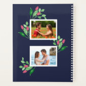 Waterverf Vloer Blauw Roze 12 Foto Collage Planner (Achterkant)