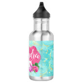 Waterverf Vloer Unicorn Roze Blauwe Meisjes Naam Waterfles (Rechts)