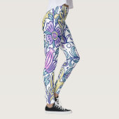 Waterverf Vloerkleurige Natuur Leggings (Rechts)