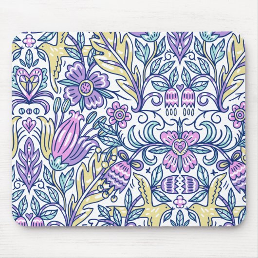 Waterverf Vloerkleurige Natuur Muismat (Voorkant)