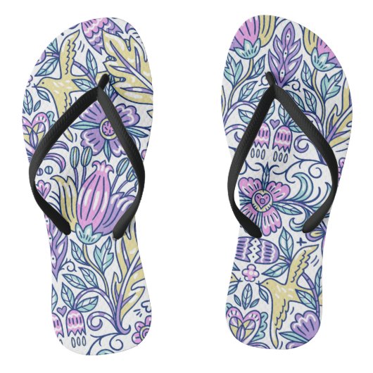 Waterverf Vloerkleurige Natuur Teenslippers (Voetbed)