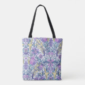 Waterverf Vloerkleurige Natuur Tote Bag (Achterkant)