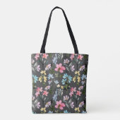 Waterverf Vloerkleurige Vintage Tote Bag (Achterkant)