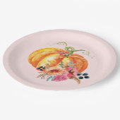 Waterverf Vloerpompoen Bord (Gekanteld)