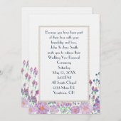 Waterverf Vloertuin met parels Kaart (Voorkant / Achterkant)