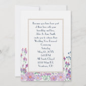 Waterverf Vloertuin met parels Kaart (Voorkant)