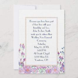 Waterverf Vloertuin met parels Kaart