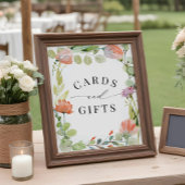 Waterverf Vloertuindoucheruimten en Kaarten Poster