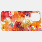 Waterverf Vloerverf Rood Oranje Floral 2 Case-Mate iPhone Case (Achterkant (horizontaal))