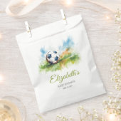Waterverf Voetbal Baby shower Bedankzakje (Geknipt)