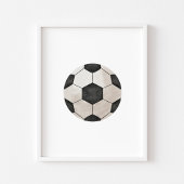 Waterverf  voetbal poster