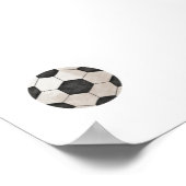 Waterverf  voetbal poster (Hoek)