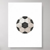 Waterverf  voetbal poster (Voorkant)