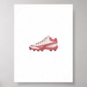 Waterverf voetbalschoenen poster (Voorkant)