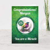 Waterverf Vogel Herstel Mijlpaal Kaart (Voorkant)