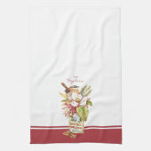 Waterverf Vogel Magnolia Bloem Keuken Handdoeken (Verticaal)