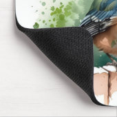 Waterverf vogel op een hek muismat (Hoek)