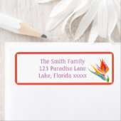 Waterverf vogel van de Adresetiketten van het Para Etiket (Insitu)