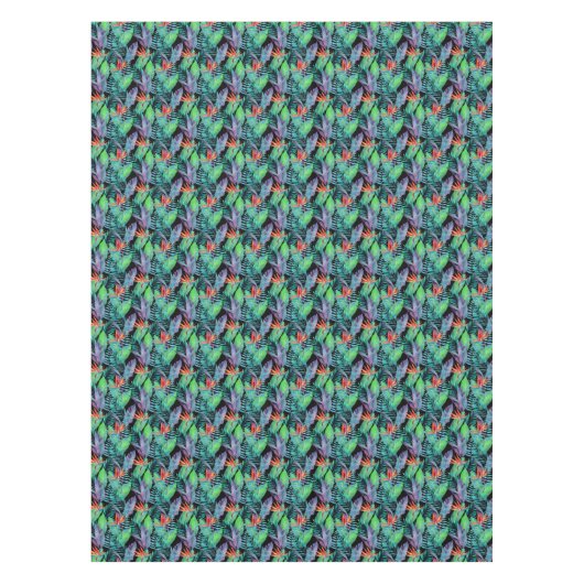 Waterverf vogel van het paradijs 2 tafelkleed (Voorkant)