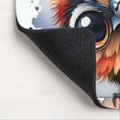 Waterverf Vogel Zittend Op Een Muur Muismat (Hoek)