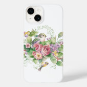 Waterverf vogelbloem Case-Mate iPhone case (Achterkant)