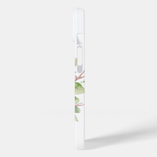 Waterverf vogelbloem Case-Mate iPhone case (Achterkant / Links)