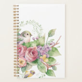 Waterverf vogelbloem planner (Voorkant)