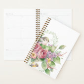 Waterverf vogelbloem planner (Display)