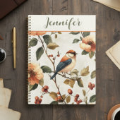 Waterverf vogelbloemen Planner