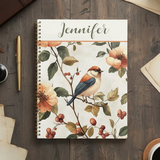  Waterverf vogelbloemen Planner