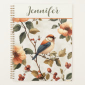  Waterverf vogelbloemen Planner (Voorkant)