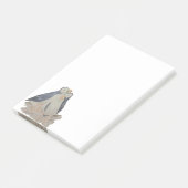 Waterverf vogeldieren Kunstschildpadden Post-it® Notes (Schuin)