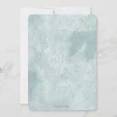 Waterverf Vogeldraden Neutraal Baby shower Kaart (Achterkant)