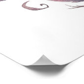 Waterverf vogelfamilie met kinder#2 poster (Hoek)