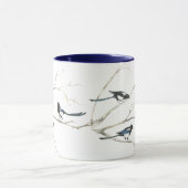 Waterverf vogelfamilie mok (Midden)