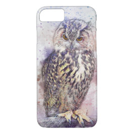 Waterverf vogelgriep iPhone 8/7 Hoesjes