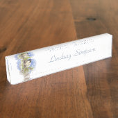 Waterverf vogelgriep Natuur kunst Naambordje (Zijkant)