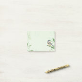 Waterverf vogelgriep Natuur kunst Post-it® Notes (Op bureau)