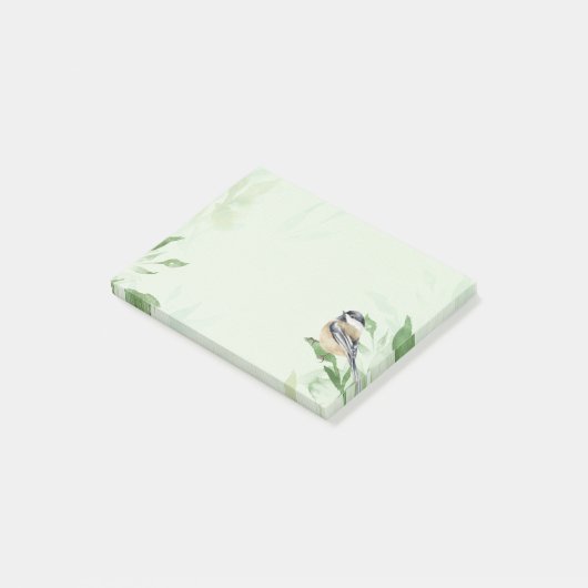 Waterverf vogelgriep Natuur kunst Post-it® Notes (Schuin)