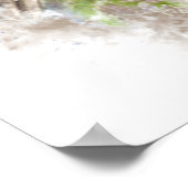 Waterverf vogelgriep Natuur kunst Poster (Hoek)