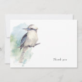 Waterverf Vogelliefhebbers Geheugen Dank u Bedankkaart (Voorkant)