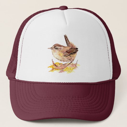 Waterverf vogelNatuur Wilddieren Trucker Pet (Voorkant)