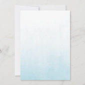 Waterverf Vogelnest Triplets Baby shower Invite Kaart (Achterkant)