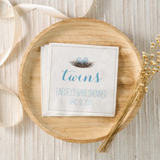 Waterverf Vogelnest | Twis Baby Boys Douche Servet