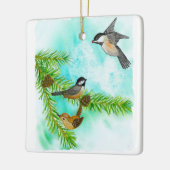 Waterverf vogelOrnament Keramisch Ornament (Links)