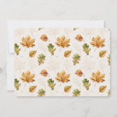 Waterverf vogelpompoen Herfst Birthday Foto Kaart (Achterkant)